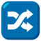 Shuffle Tracks Button emoji on Emojione